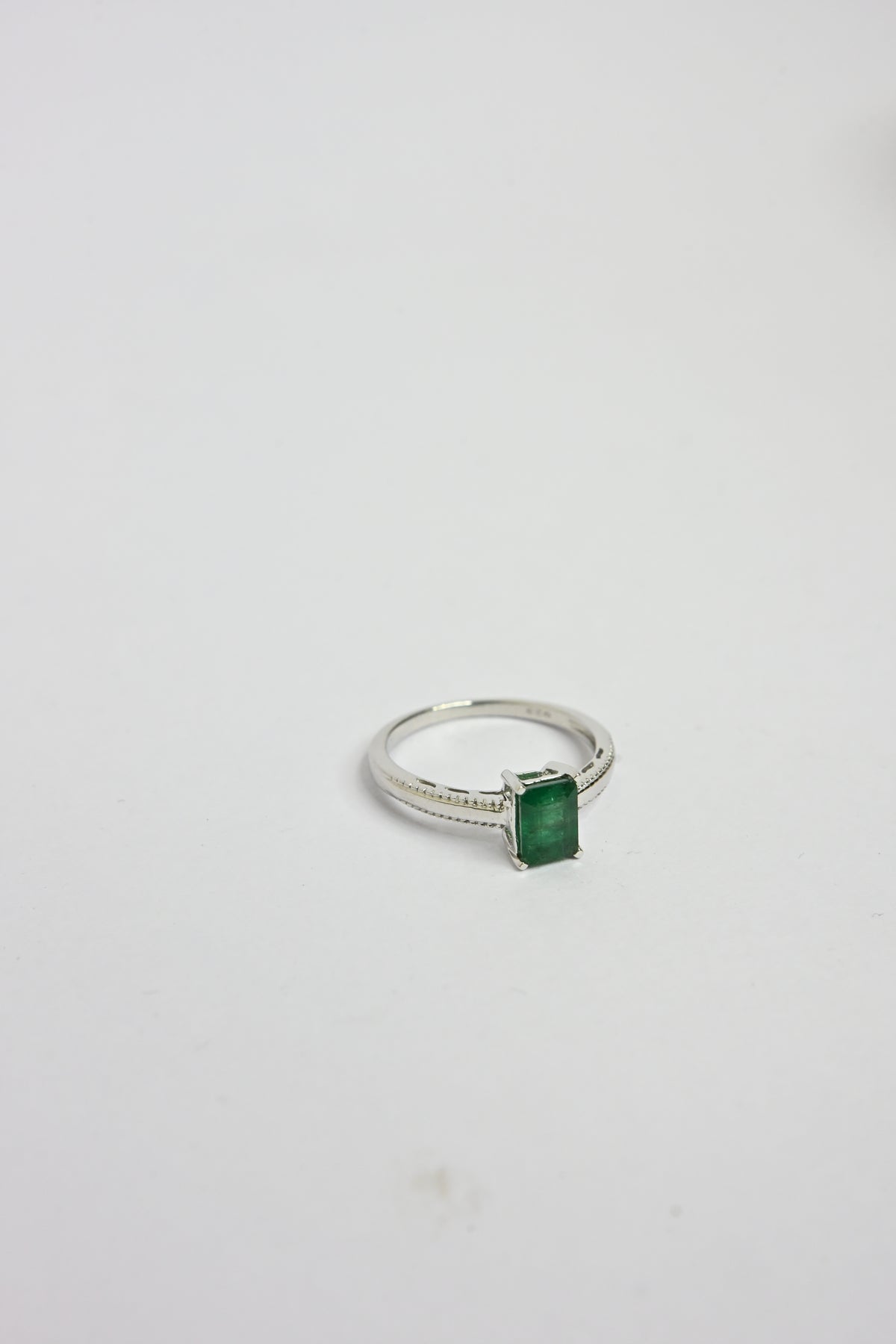 Emerald Octagon Ring