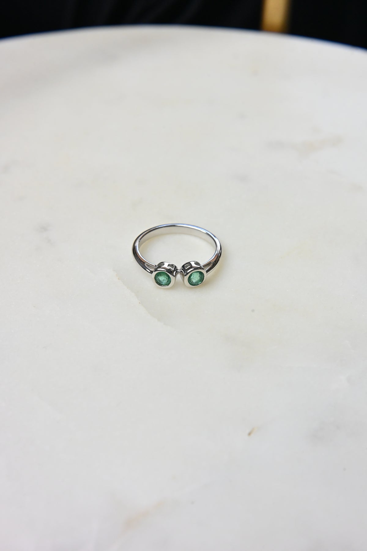 Emerald Dot Ring