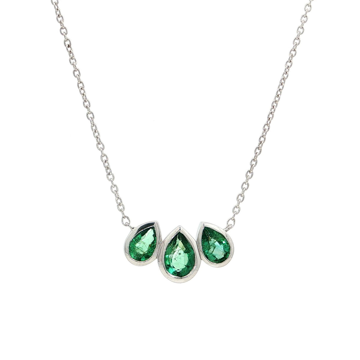 Trio Emerald Necklace