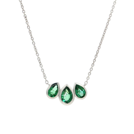 Trio Emerald Necklace