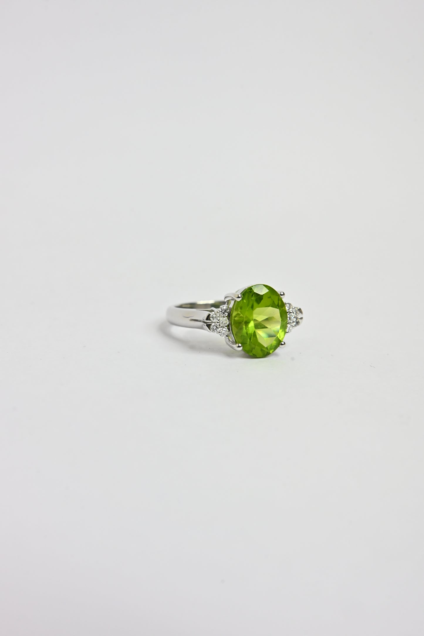 Peridot Cluster Ring
