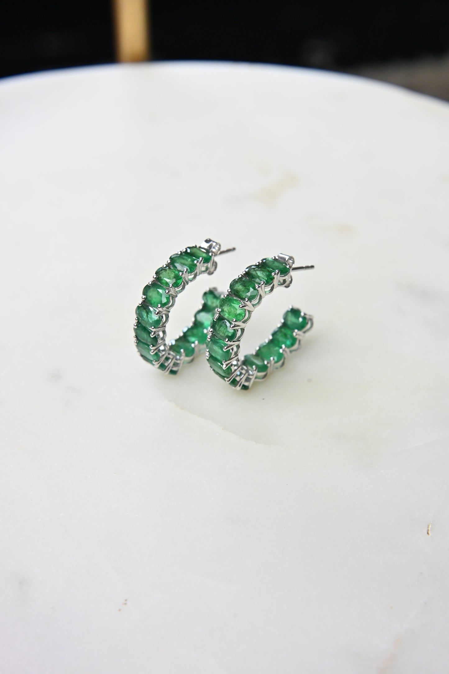 Emerald Eternity Earrings
