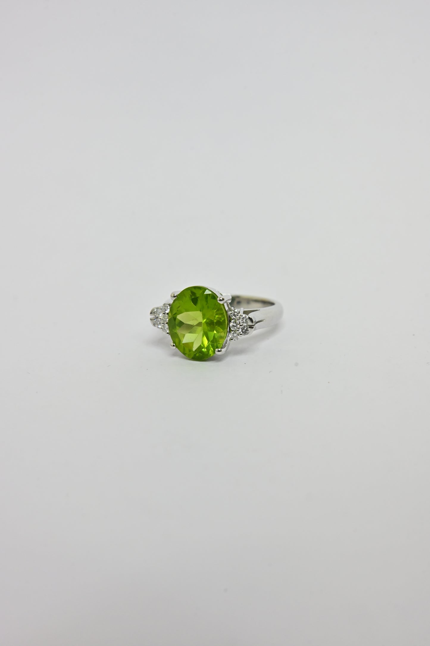 Peridot Cluster Ring