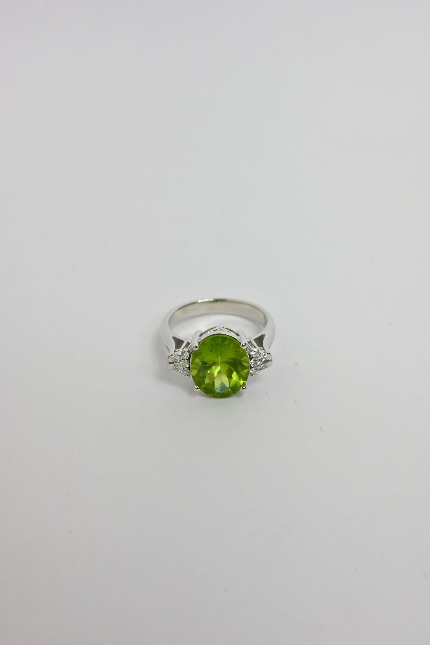 Peridot Cluster Ring