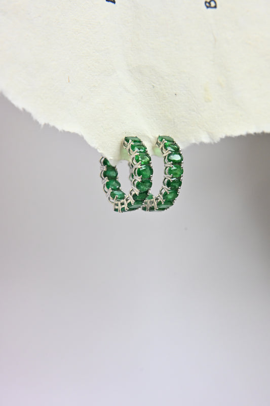 Emerald Eternity Earrings