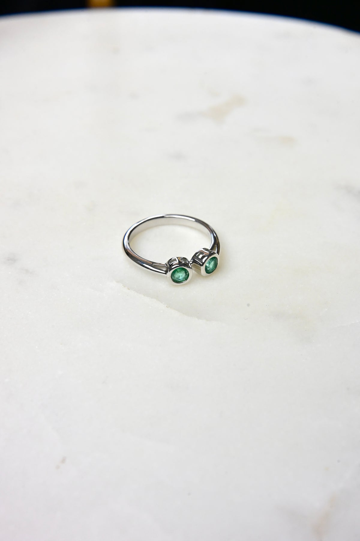 Emerald Dot Ring