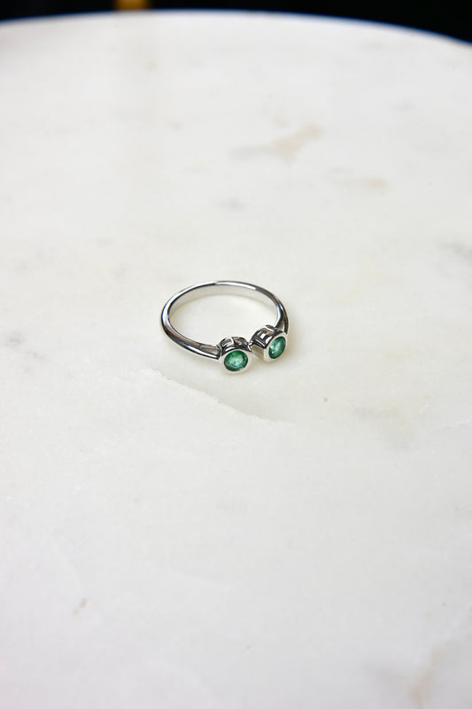 Emerald Dot Ring