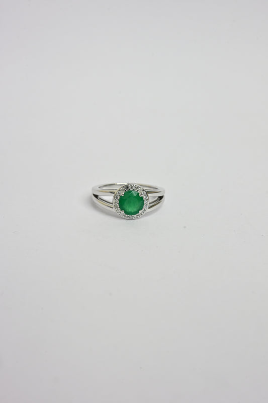 Emerald Crest Ring