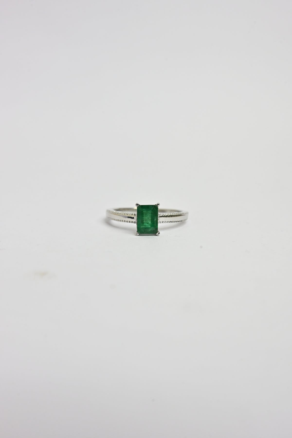 Emerald Octagon Ring
