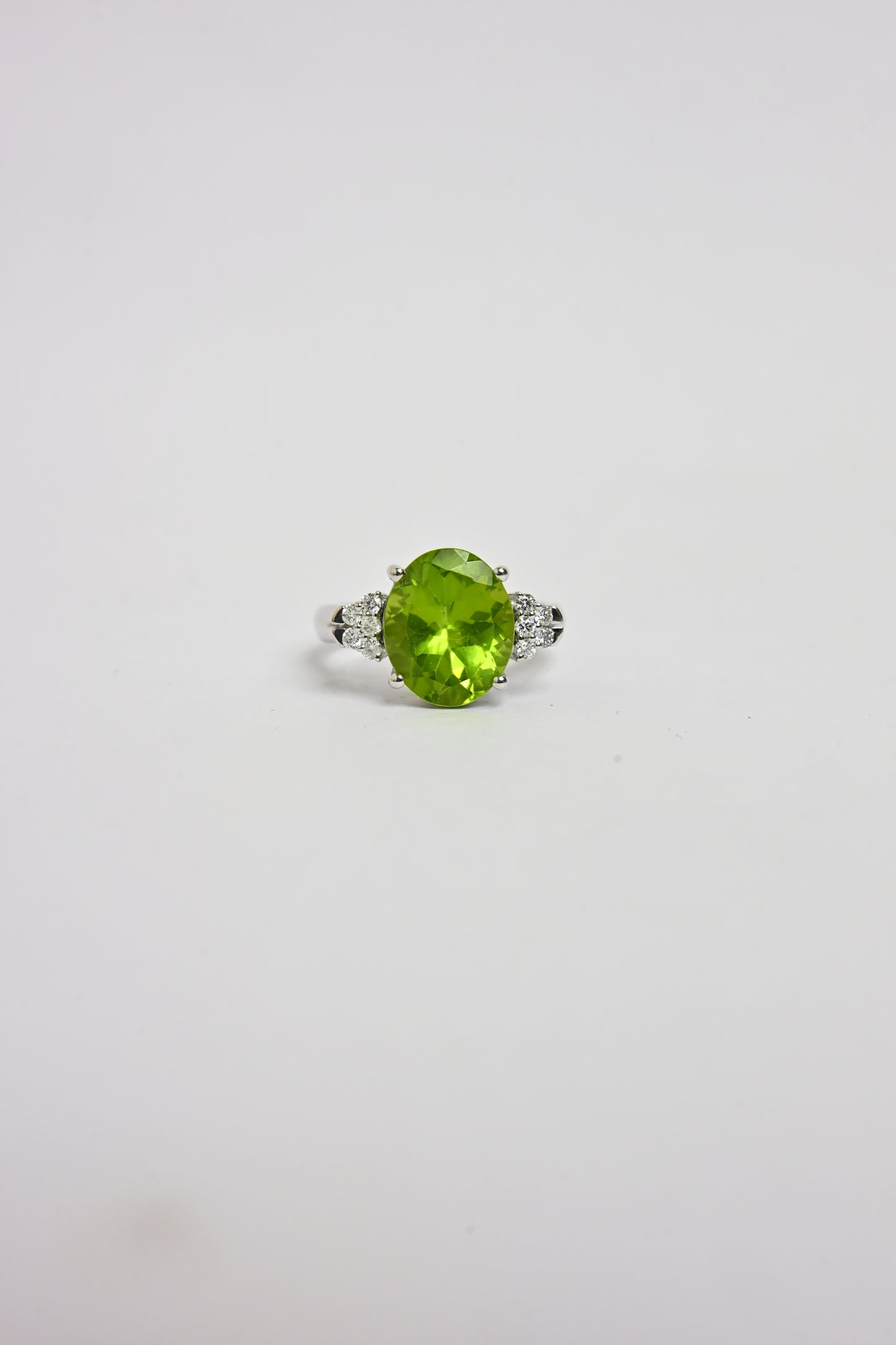 Peridot Cluster Ring