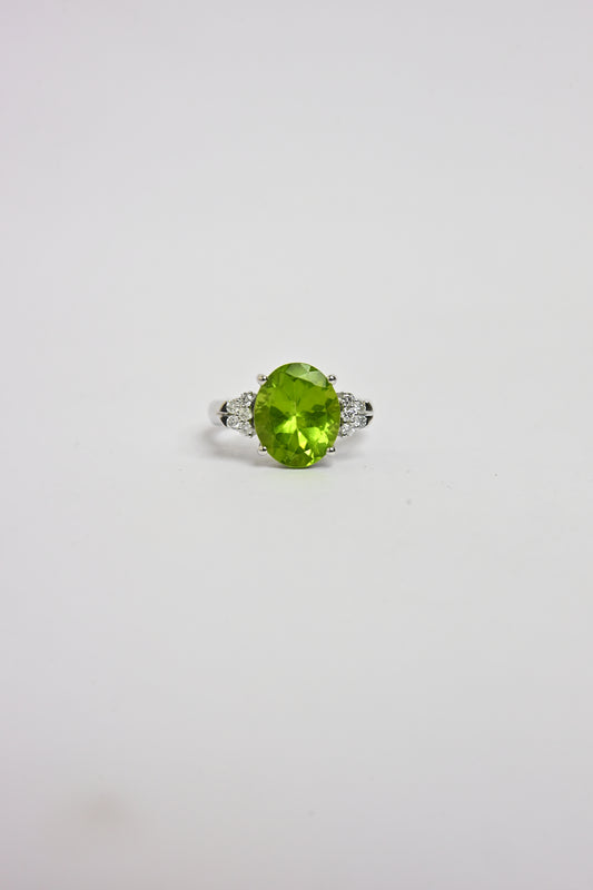 Peridot Cluster Ring