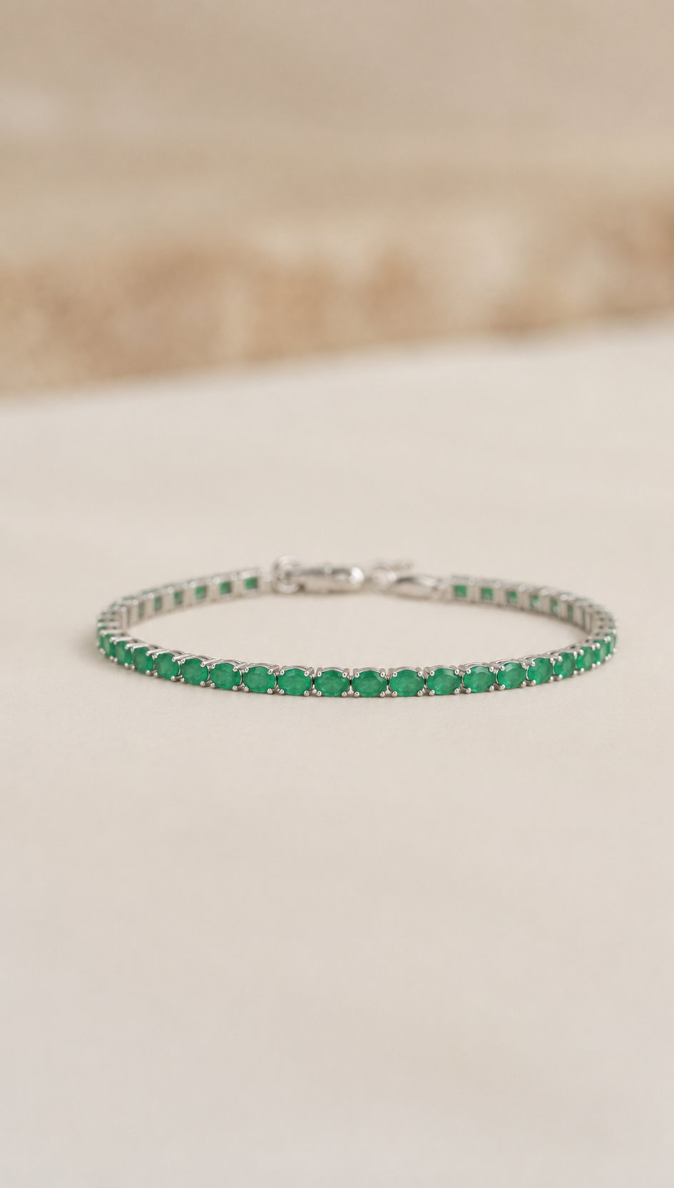 Radiant Emerald Tennis Bracelet